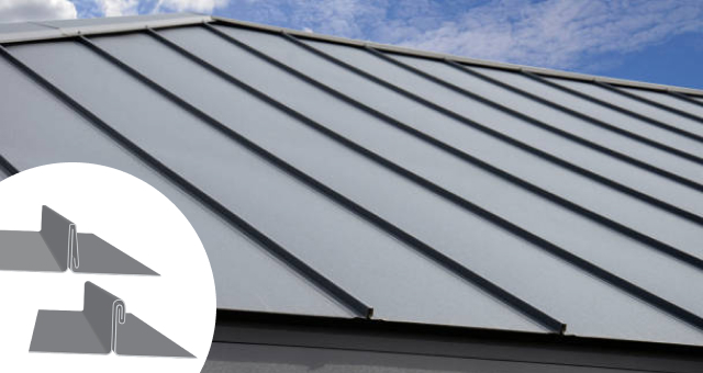 Snap lock and mechanical standing seam metal roof panels in Toronto